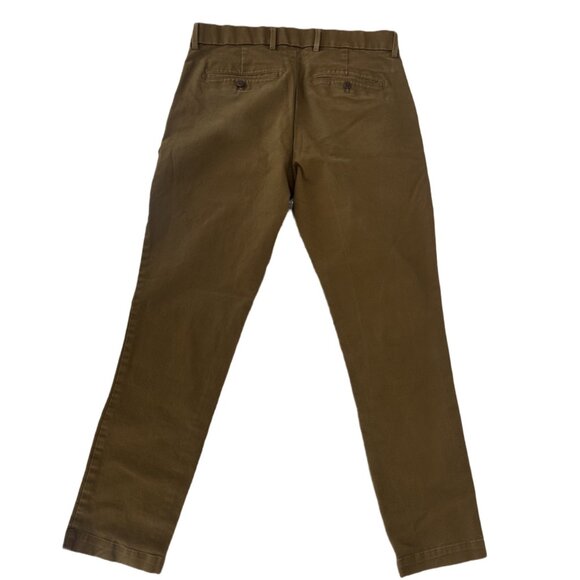 Gap Men’s Slim-fit-Straight-leg brown pants 31x30 - Picture 4 of 7